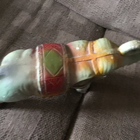 Vintage Chalkware Elephant - Carnival Chalkware Elephant Figurine - Nice - Picture 7 of 8
